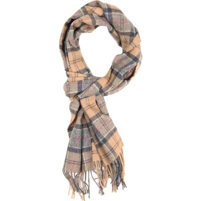 Barbour Sjaal Tartan Lamswol Beige - Barbour Sjaal Tartan Lamswol Beige -