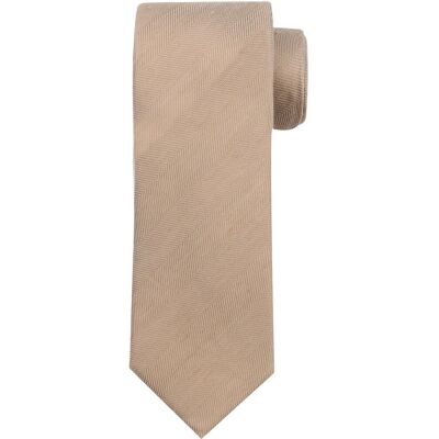Suitable Linnen Zijde Stropdas Beige - Suitable Linnen Zijde Stropdas Beige -