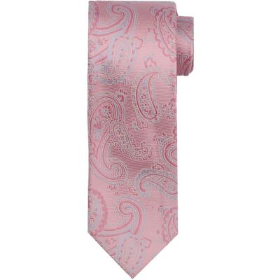 Suitable Stropdas Zijde Paisley Roze - Suitable Stropdas Zijde Paisley Roze -
