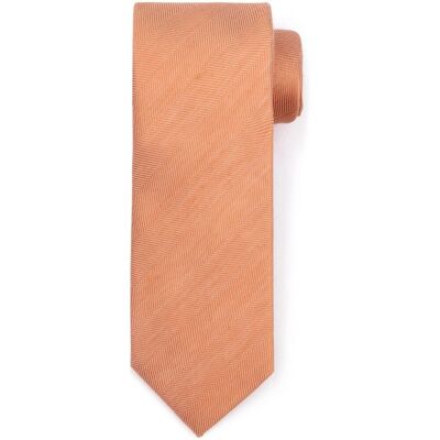 Suitable Linnen Zijde Stropdas Oranje - Suitable Linnen Zijde Stropdas Oranje -
