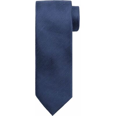 Suitable Linnen Zijde Stropdas Navy - Suitable Linnen Zijde Stropdas Navy -