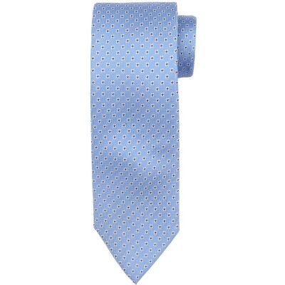 Suitable Stropdas Zijde Bloem Blauw - Suitable Stropdas Zijde Bloem Blauw -