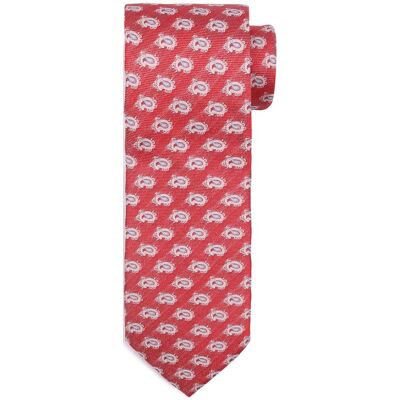 Suitable Stropdas Zijde Paisley Rood - Suitable Stropdas Zijde Paisley Rood -