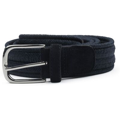 Profuomo Waxed Geweven Riem Navy Profuomo Waxed Geweven Riem Navy