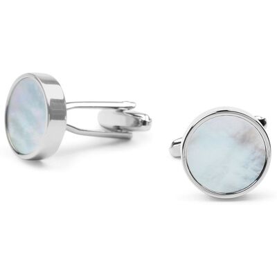Suitable Manchetknoop Cirkel Blauw Zilver - Suitable Manchetknoop Cirkel Blauw Zilver -