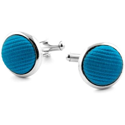 Suitable Zijde Manchetknoop Oceaan Blauw F32 - Suitable Zijde Manchetknoop Oceaan Blauw F32 -