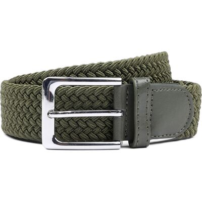 Suitable Geweven Riem Legergroen Suitable Geweven Riem Legergroen