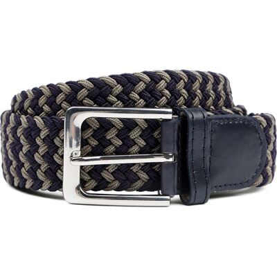 Suitable Geweven Riem Navy Taupe Suitable Geweven Riem Navy Taupe