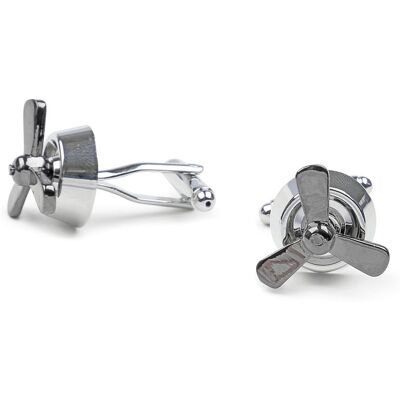 Suitable Manchetknoop Propellers Zilver - Suitable Manchetknoop Propellers Zilver -