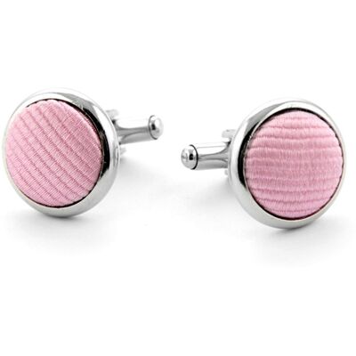 Suitable Zijde Manchetknopen Roze F03 - Suitable Zijde Manchetknopen Roze F03 -