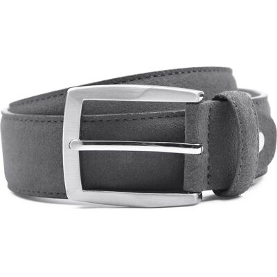 Suitable Riem Suède Leer Grijs Suitable Riem Suède Leer Grijs