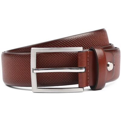 Suitable Riem Structuur Leer Cognac Suitable Riem Structuur Leer Cognac