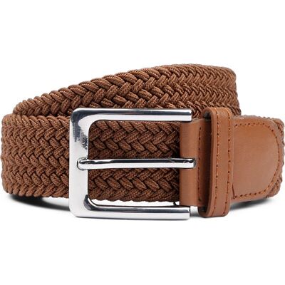 Suitable Geweven Riem Taupe Cognac Suitable Geweven Riem Taupe Cognac
