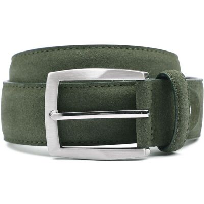 Suitable Leren Riem Suede Groen Suitable Leren Riem Suede Groen