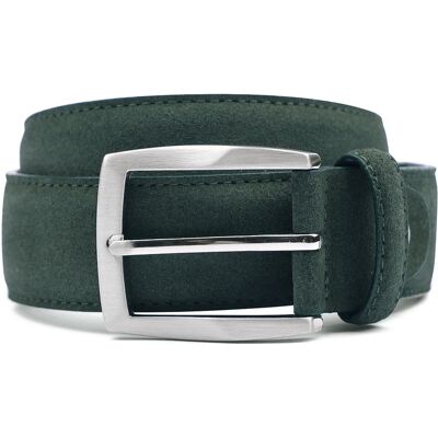 Suitable Riem Suède Leer Donkergroen Suitable Riem Suède Leer Donkergroen