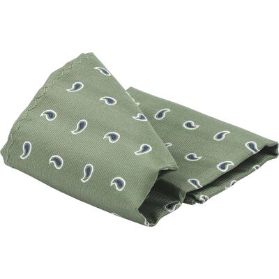 Suitable Zijde Pochet Paisley Groen - Suitable Zijde Pochet Paisley Groen -