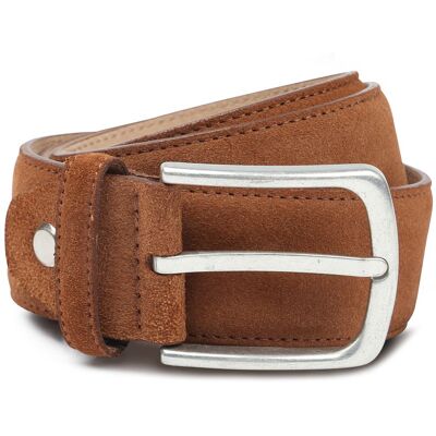 Suitable Riem Suède Leer Cognac Suitable Riem Suède Leer Cognac
