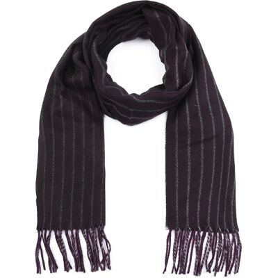 Suitable Heren Sjaal Paars Streep 18-19 - Suitable Heren Sjaal Paars Streep 18-19 -
