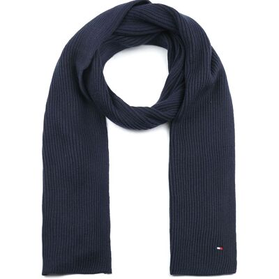 Tommy Hilfiger Essential Sjaal Navy - Tommy Hilfiger Essential Sjaal Navy -
