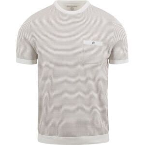 Blue Industry T-Shirt Streep Ecru Blue Industry T-Shirt Streep Ecru