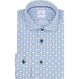 Blue Industry Overhemd Print Blauw Blue Industry Overhemd Print Blauw