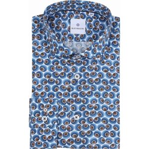 Blue Industry Overhemd Print Kobaltblauw Blue Industry Overhemd Print Kobaltblauw