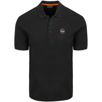 Napapijri E-Badge Polo Zwart Napapijri E-Badge Polo Zwart