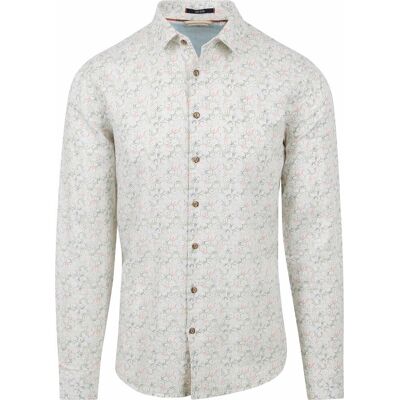 No Excess Overhemd Linnen Off-white Print No Excess Overhemd Linnen Off-white Print