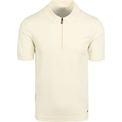 No Excess Half Zip Poloshirt Off White No Excess Half Zip Poloshirt Off White
