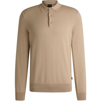 BOSS Gemello Long Sleeve Polo Beige BOSS Gemello Long Sleeve Polo Beige