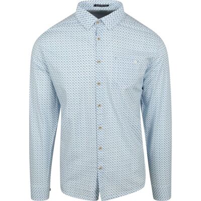 No Excess Overhemd Print Lichtblauw No Excess Overhemd Print Lichtblauw