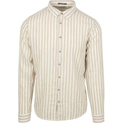 No Excess Overhemd Stripes Beige No Excess Overhemd Stripes Beige
