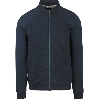 No Excess Vest Zipper Jacquard Navy No Excess Vest Zipper Jacquard Navy