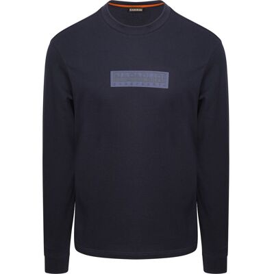 Napapijri Longsleeve T-shirt Logo Navy Napapijri Longsleeve T-shirt Logo Navy