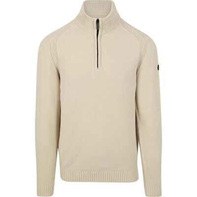 No Excess Half Zip Trui Chenille Ecru No Excess Half Zip Trui Chenille Ecru