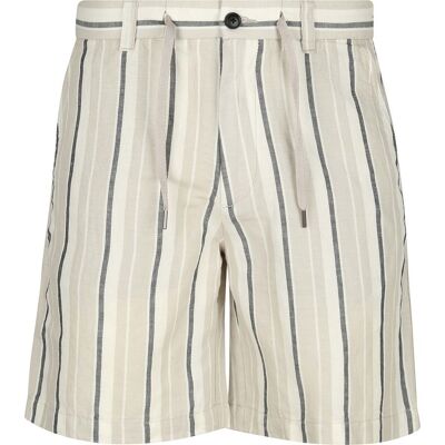 Boss Chino Short Linen Blend Stripes Beige Boss Chino Short Linen Blend Stripes Beige