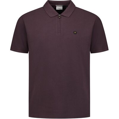 No Excess Half Zip Poloshirt Bruin No Excess Half Zip Poloshirt Bruin