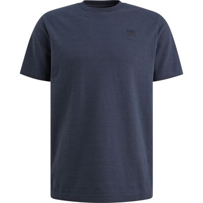 PME Legend T-Shirt Jacquard Stripe Navy PME Legend T-Shirt Jacquard Stripe Navy