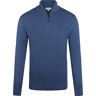 McGregor Half Zip Trui Wolmix Donkerblauw