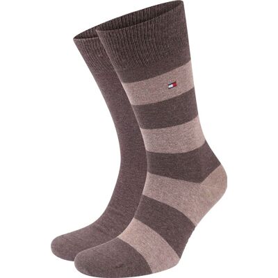 Tommy Hilfiger Sokken 2 Paar Rugby Bruin Tommy Hilfiger Sokken 2 Paar Rugby Bruin