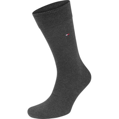 Tommy Hilfiger Classic 2-Pack Sokken Antraciet Tommy Hilfiger Classic 2-Pack Sokken Antraciet