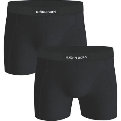 Bjorn Borg Boxers Solid Black 2 Pack Bjorn Borg Boxers Solid Black 2 Pack