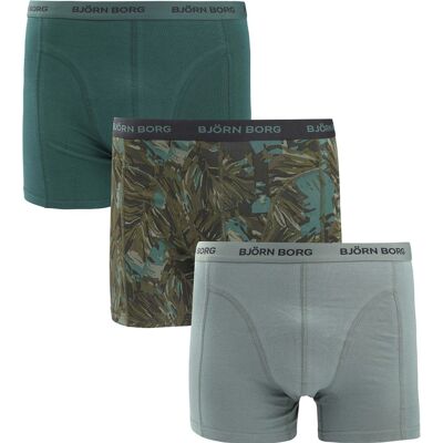 Bjorn Borg Boxers 3Pack Stretch Groen Bjorn Borg Boxers 3Pack Stretch Groen