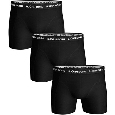 Bjorn Borg Boxers Solid Stretch 3 Pack Black Bjorn Borg Boxers Solid Stretch 3 Pack Black