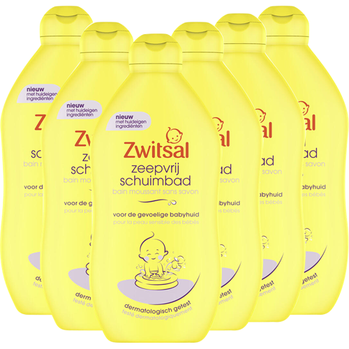 Zwitsal - Zeepvrij Schuimbad - 6 x 400 ml - Voordeelverpakking