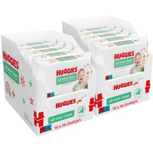 Huggies – Billendoekjes All Over Clean – 20x56 stuks – Voor Billen, Handjes & Gezicht Huggies – Billendoekjes All Over Clean – 20x56 stuks – Voor Billen, Handjes & Gezicht