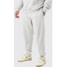 boohoo Plus Basic Slim Fit Jogger In Grey Marl, Grey Marl 5X-Large