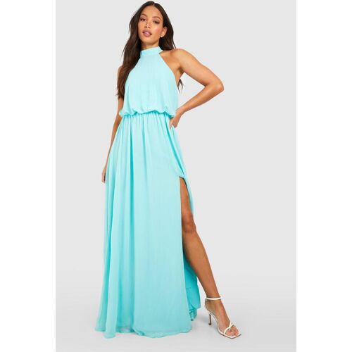 boohoo Tall Gelegenheids Maxi Jurk Met Halter Neck, Mint 34