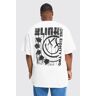 boohoo Plus Gelicenseerd Blink 182 T-Shirt, White 3X-Large