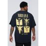 boohoo Plus Gelicenseerd Nirvana T-Shirt, Black 5X-Large